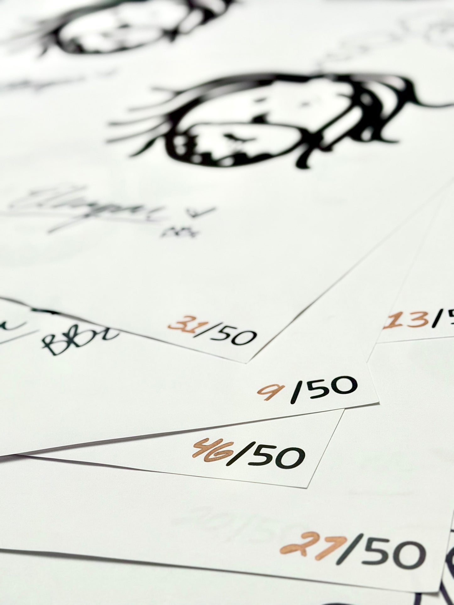 Eleazar Signed Hand-Drawn Poster /50
