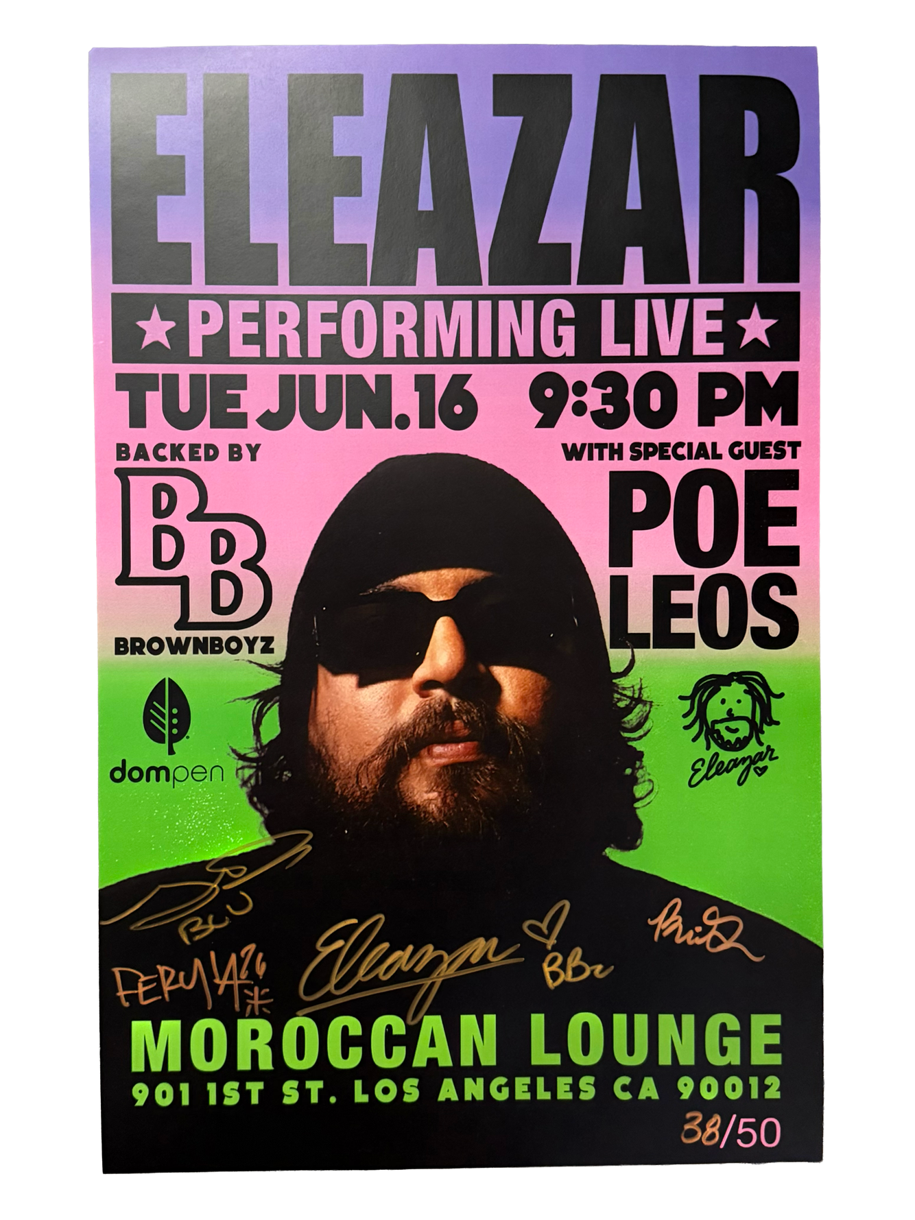 Eleazar Signed First Show Poster /50