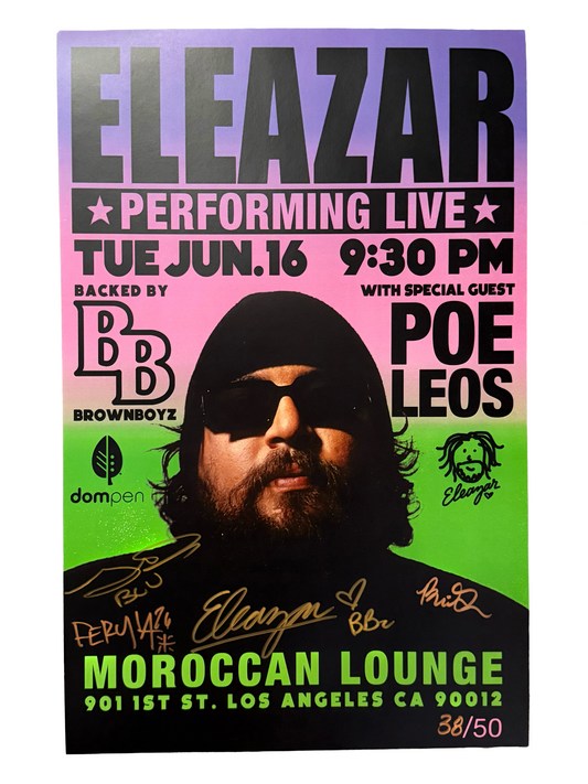 Eleazar Signed First Show Poster /50